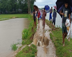 দোয়ারাবাজারে টানা বর্ষণ ও পাহাড়ি ঢলে বন্যার আশংকা 
